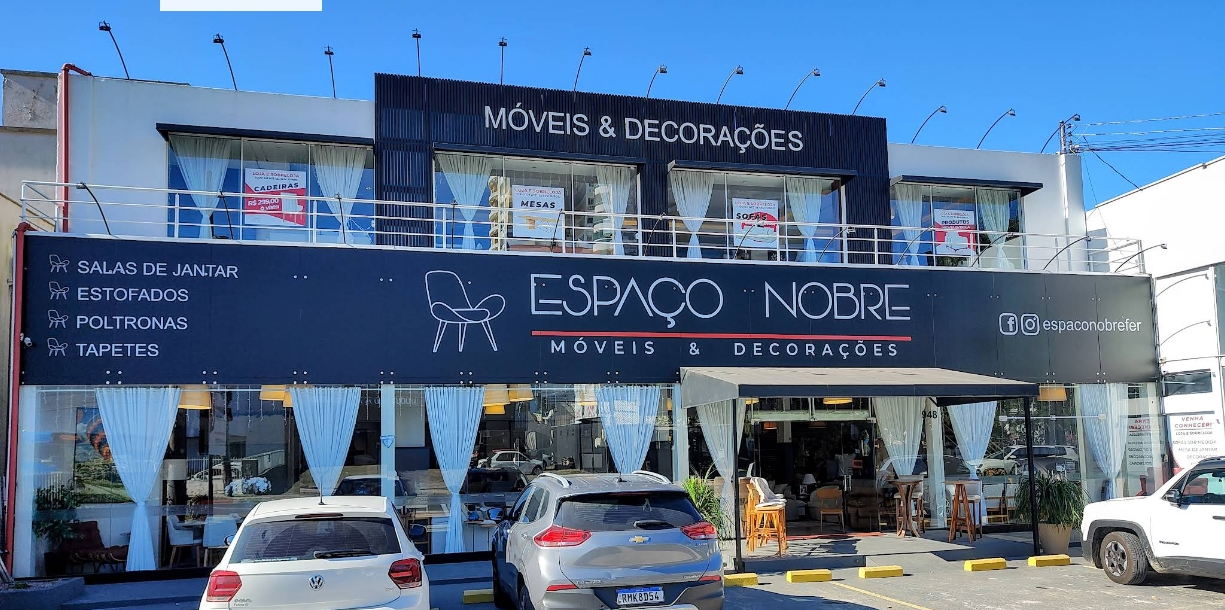 Fachada showroom Espaço Nobre móveis e decoração Florianópolis